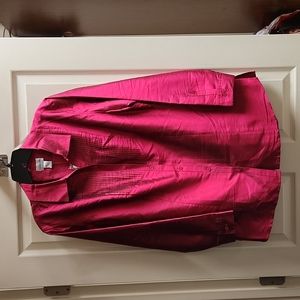 NWT Chico's 100% Silk Shantung Bradley Summerberry Tunic Top Size 2 💜